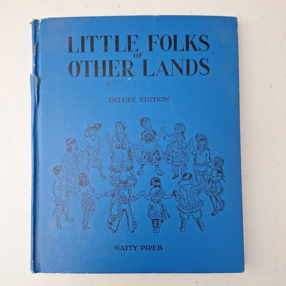 Vintage 1920s Children's Book, Little Folks Other Lands, Deluxe Edition